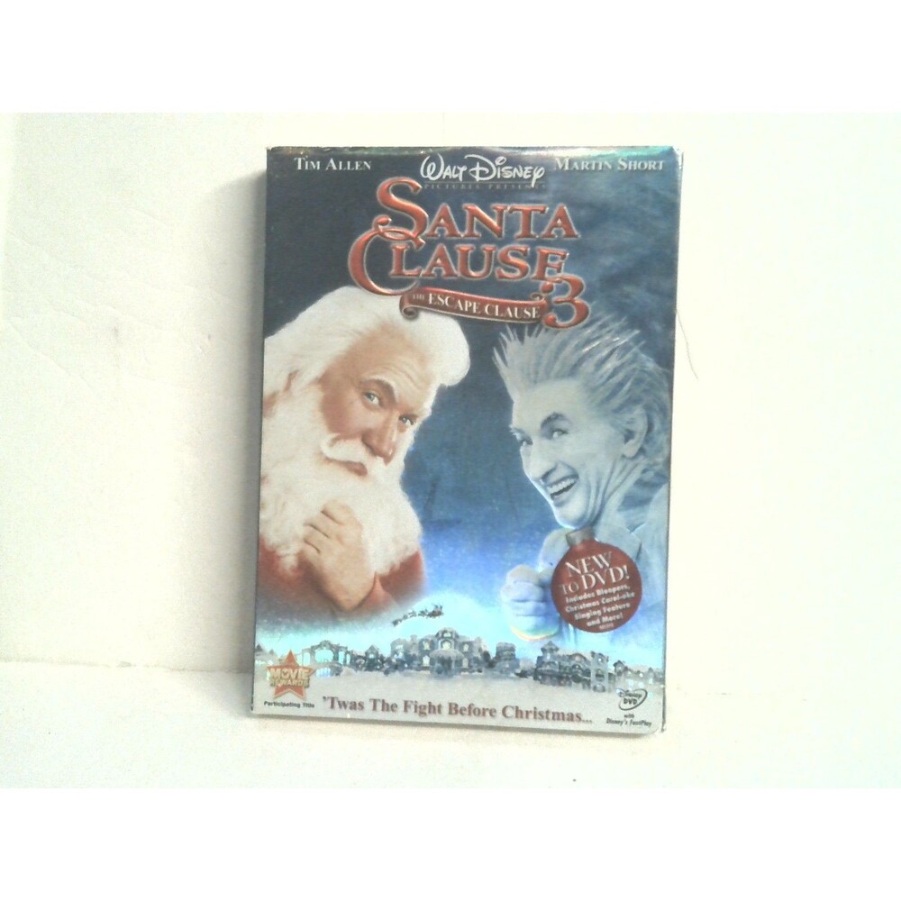 Santa Clause 3 The Escape Clause DVD 2007 Disney W/Slipcover Tim Allen